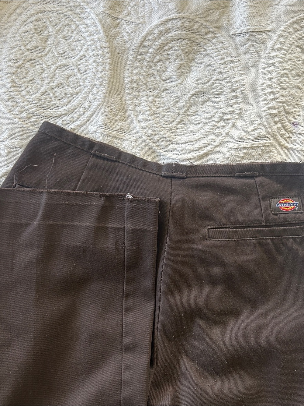 Dickies cut off waist ultra low pants